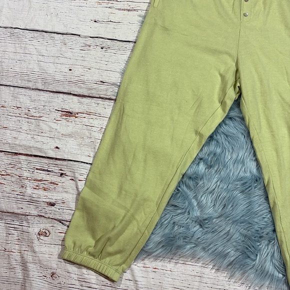 NWT DONNI Sweater Henley Lounge Sweatpants Lime - Picture 8 of 9